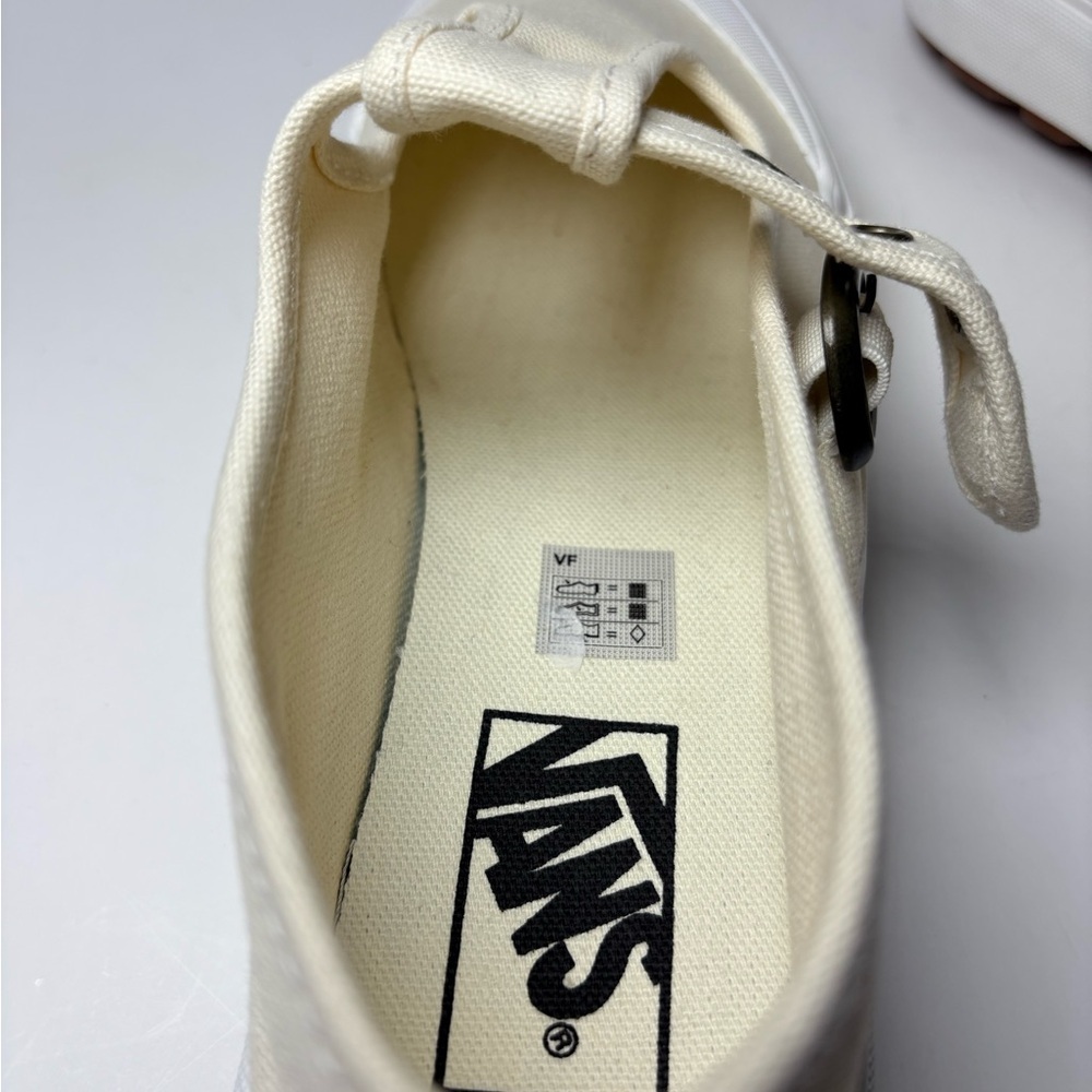 Vans Women's Cream Canvas Sneakers - Picture 16 of 16